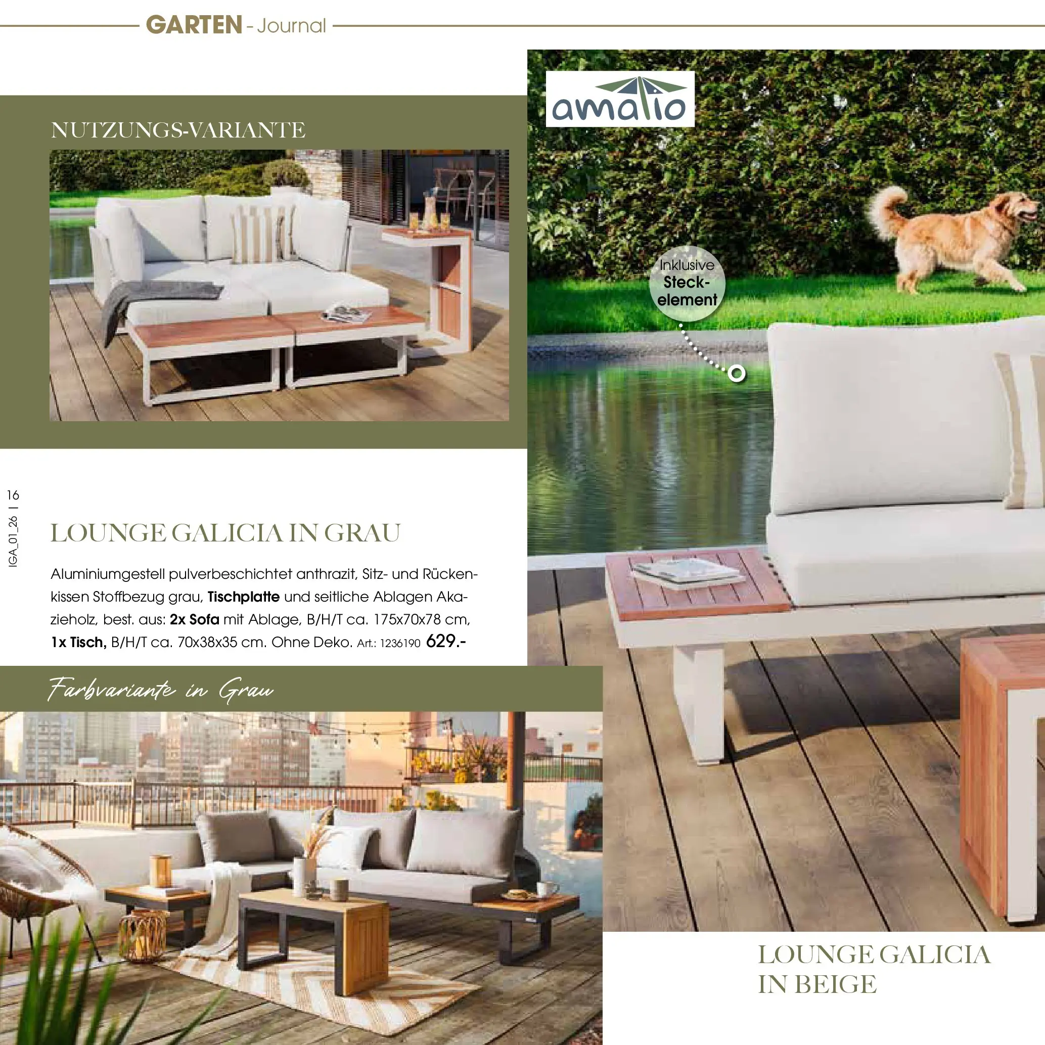 Zurbrüggen Garten Unna (ab 19.03.2025) zum Blättern | Seite: 16 | Produkte: Kissen, Sofa