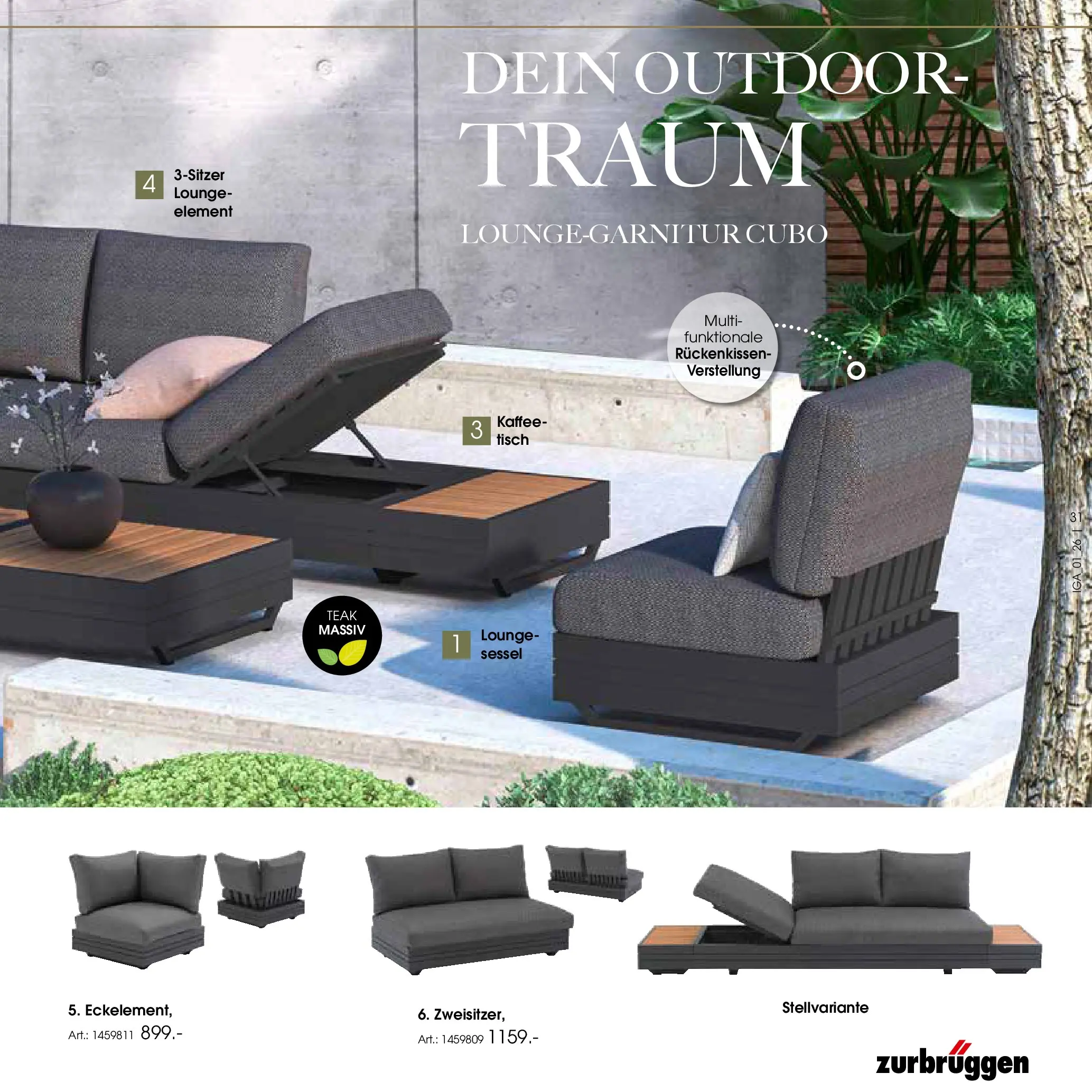 Zurbrüggen Garten Unna (ab 19.03.2025) zum Blättern | Seite: 31 | Produkte: Sessel, Kaffee, Tisch
