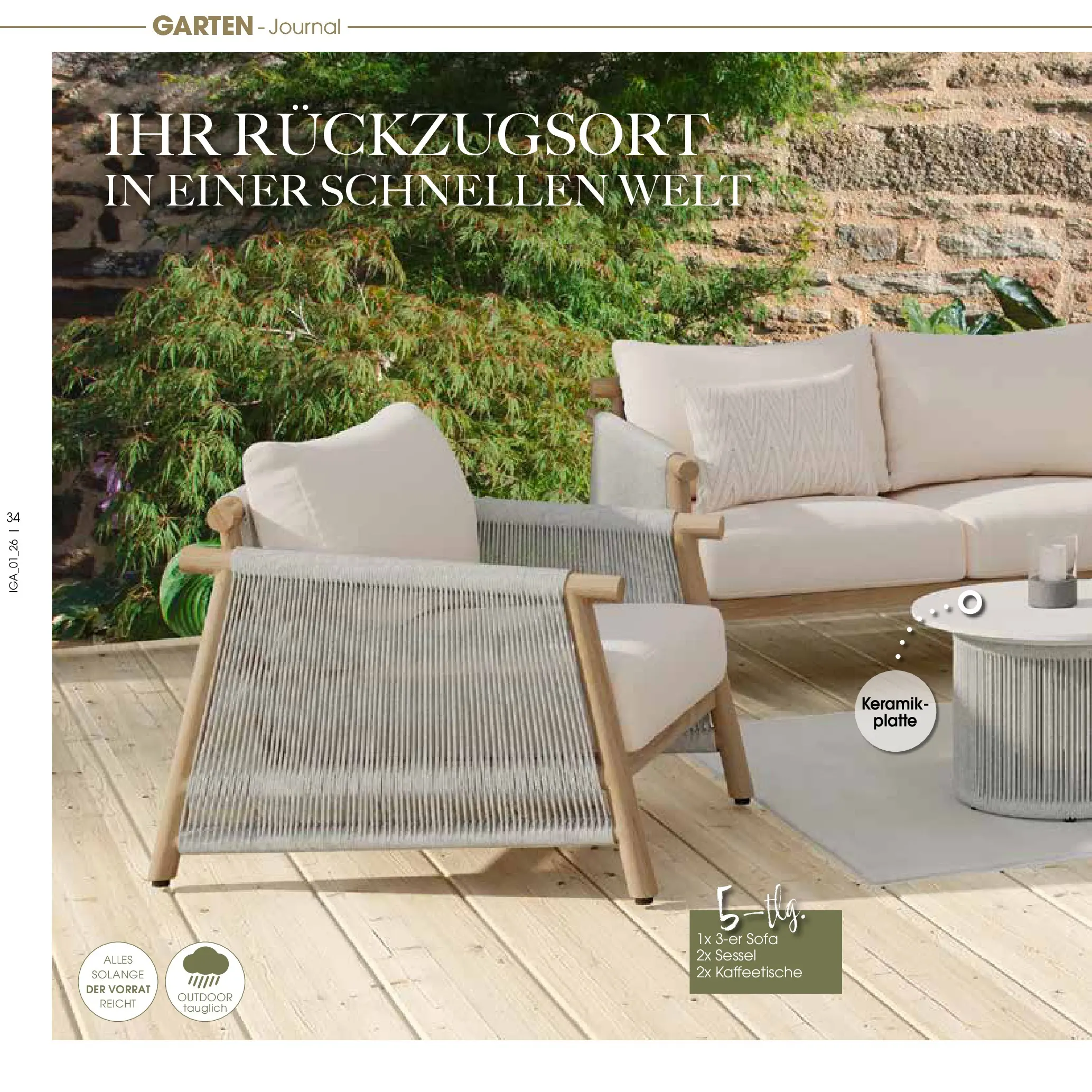 Zurbrüggen Garten Unna (ab 19.03.2025) zum Blättern | Seite: 34 | Produkte: Sofa, Sessel