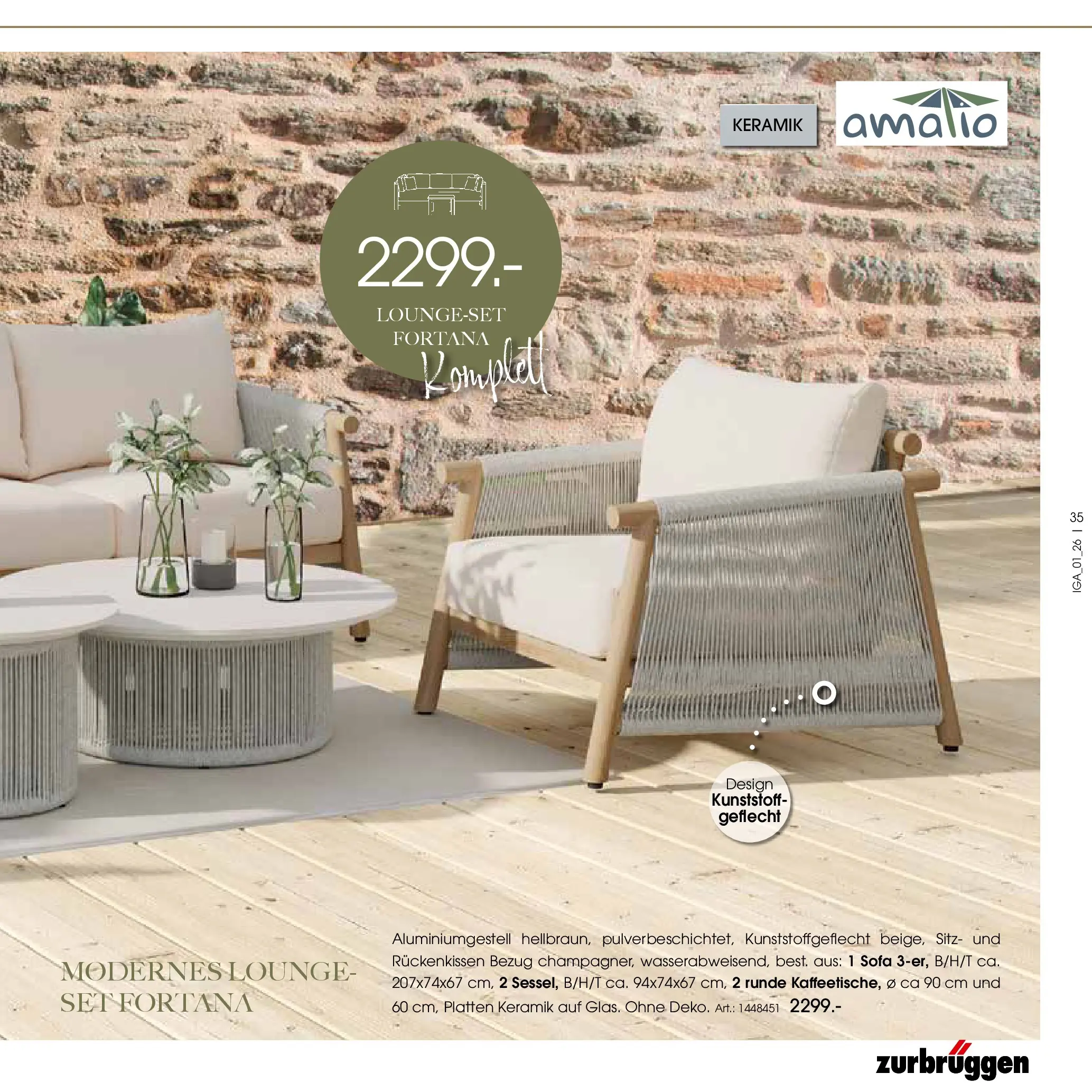 Zurbrüggen Garten Unna (ab 19.03.2025) zum Blättern | Seite: 35 | Produkte: Sofa