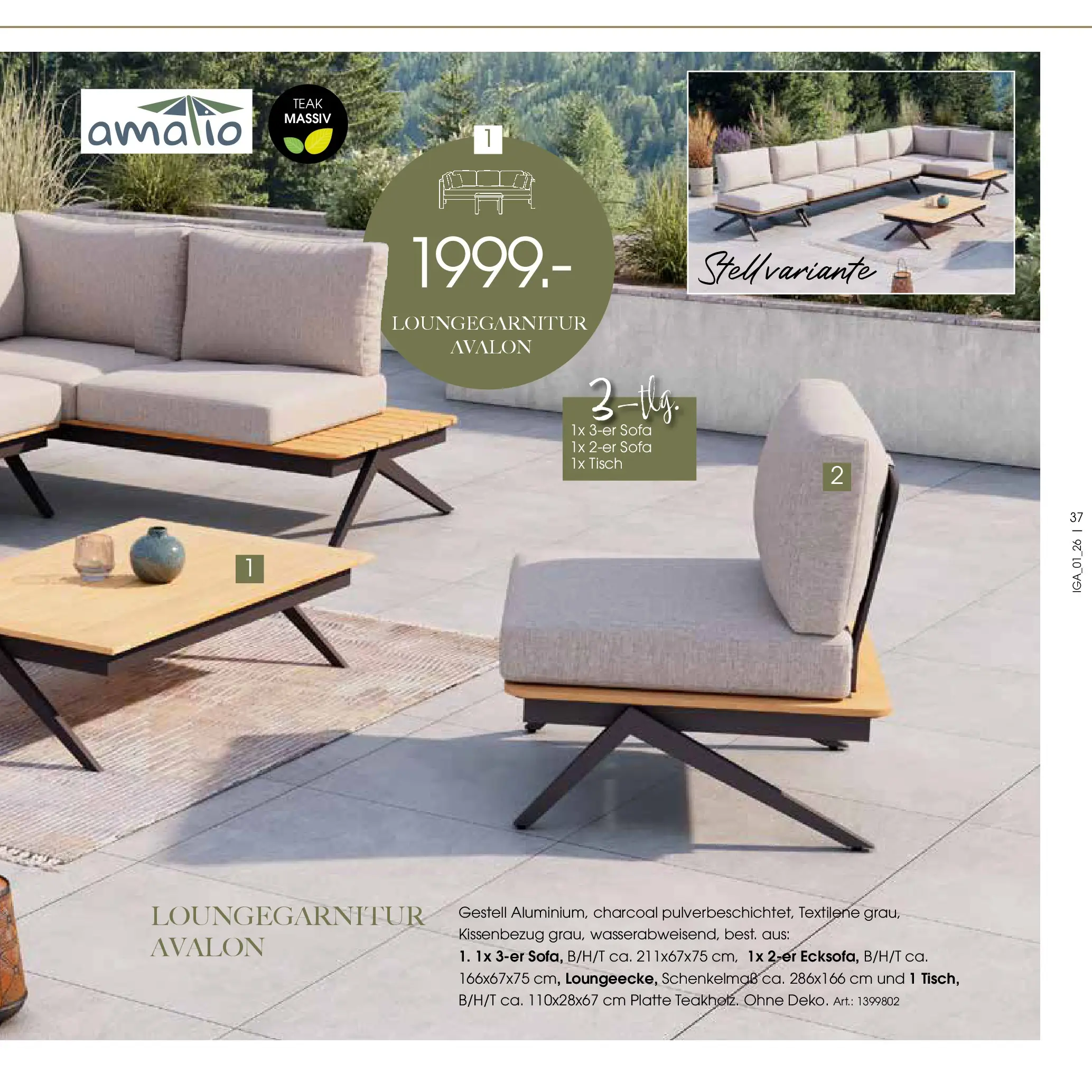 Zurbrüggen Garten Unna (ab 19.03.2025) zum Blättern | Seite: 37 | Produkte: Sofa, Tisch