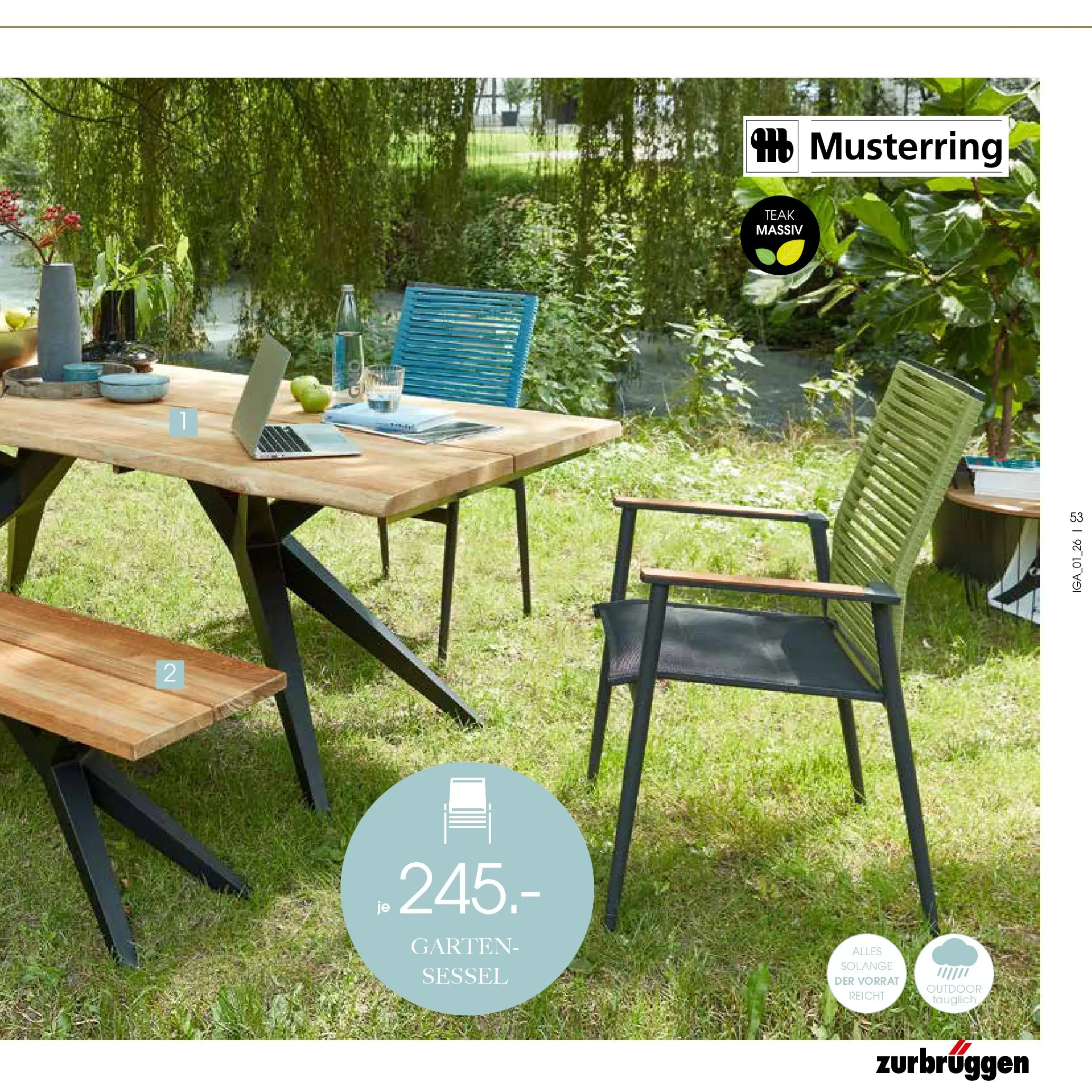 Zurbrüggen Garten Unna (ab 19.03.2025) zum Blättern | Seite: 53 | Produkte: Sessel