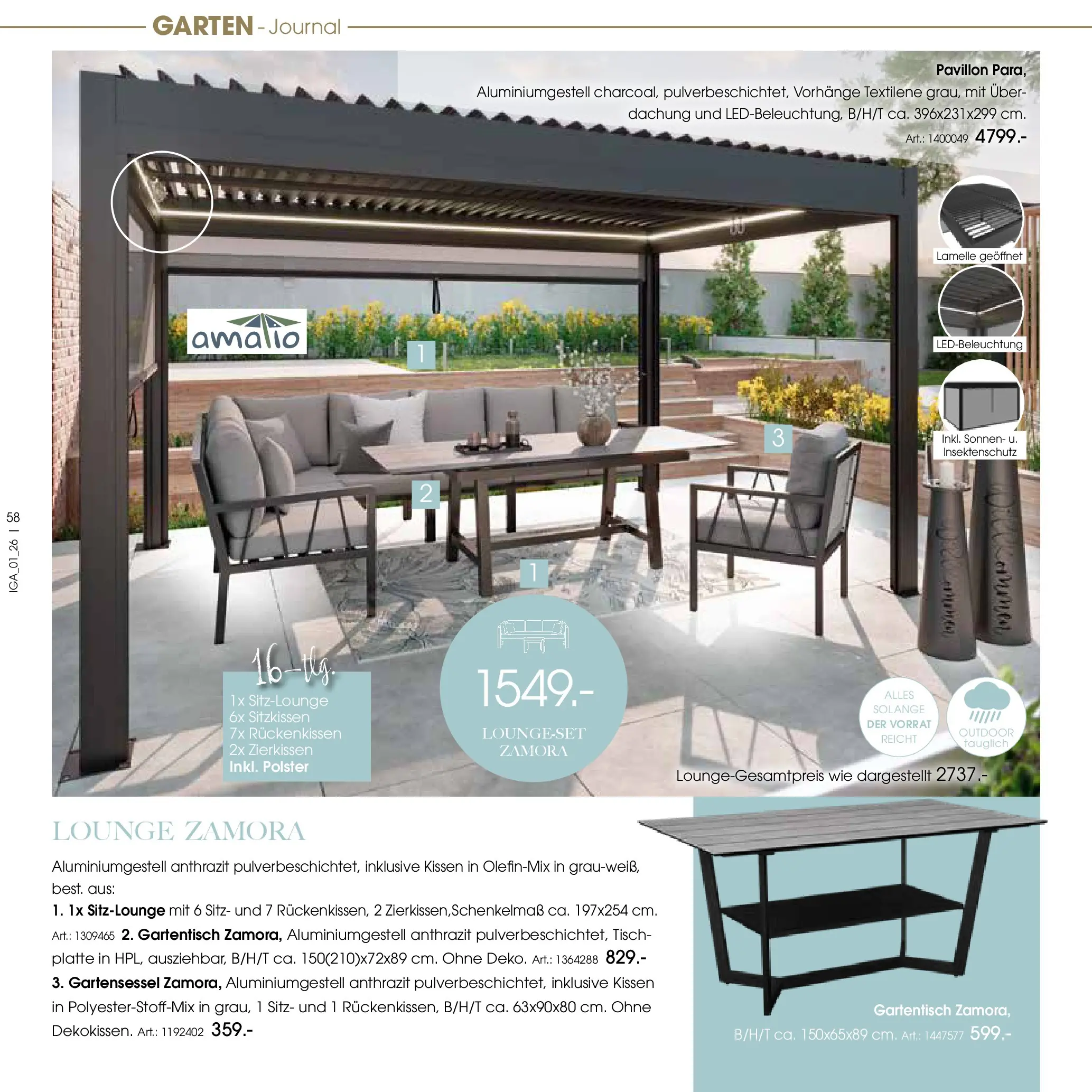 Zurbrüggen Garten Unna (ab 19.03.2025) zum Blättern | Seite: 58 | Produkte: Kissen, Tisch