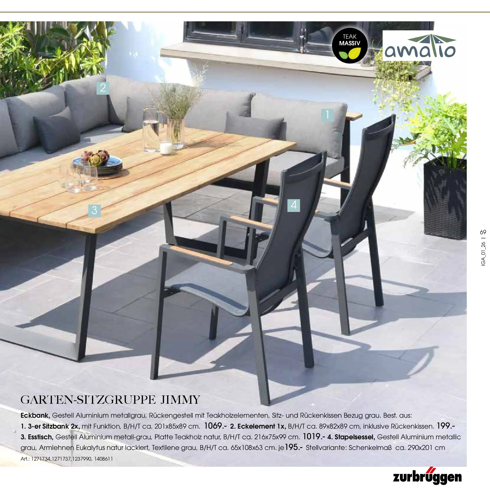 Zurbrüggen Garten Unna (ab 19.03.2025) zum Blättern | Seite: 69 | Produkte: Sitzbank