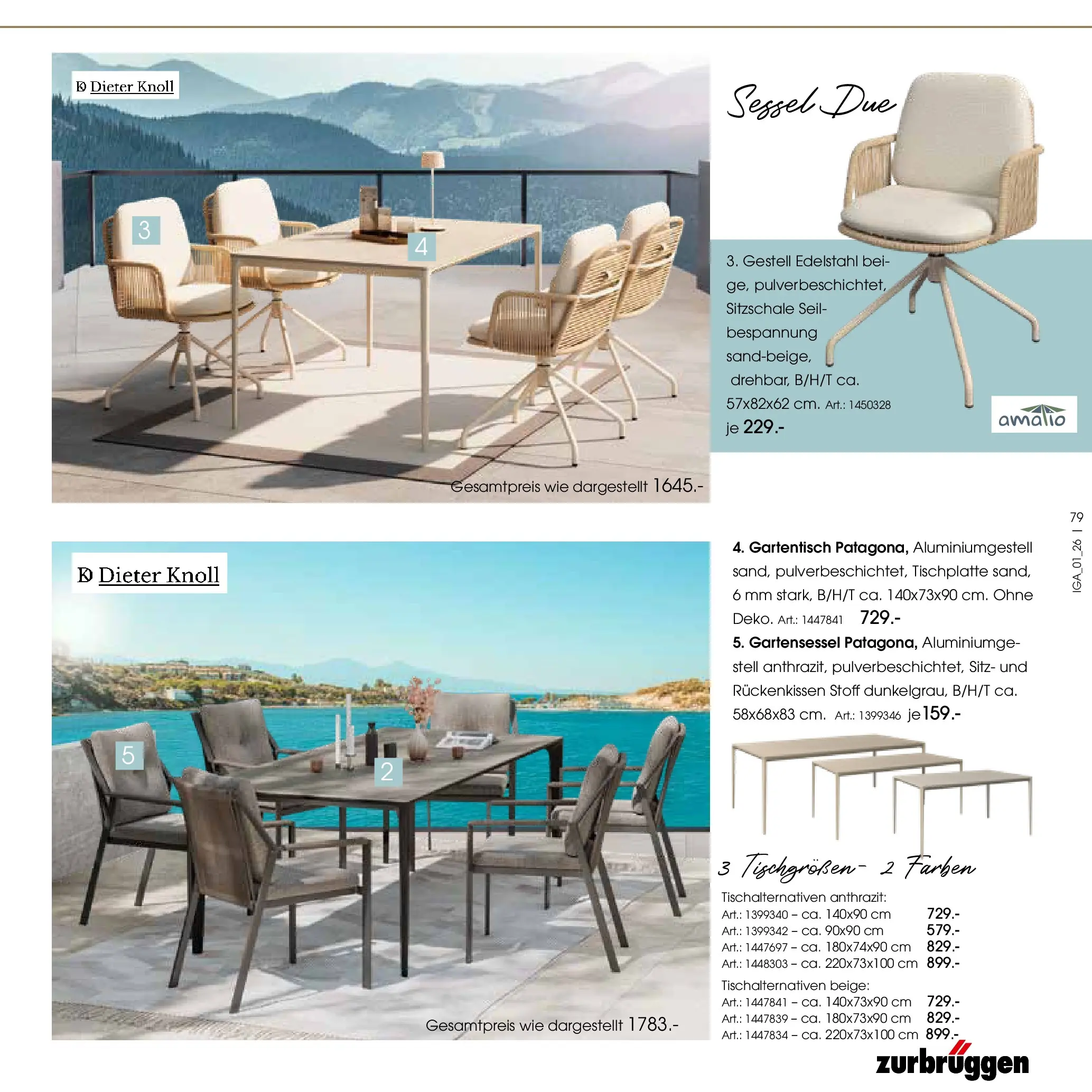 Zurbrüggen Garten Unna (ab 19.03.2025) zum Blättern | Seite: 79 | Produkte: Sessel