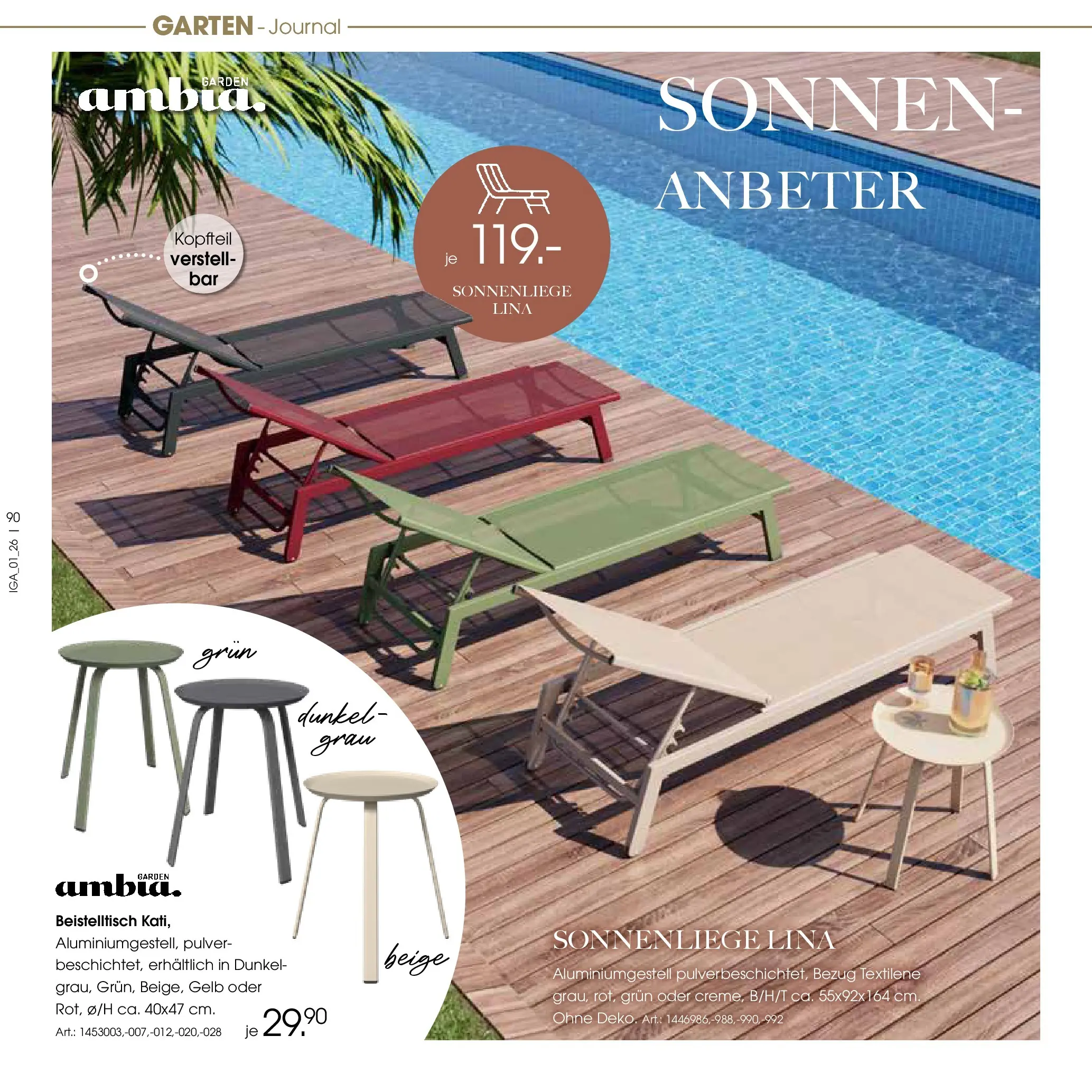 Zurbrüggen Garten Unna (ab 19.03.2025) zum Blättern | Seite: 90 | Produkte: Beistelltisch