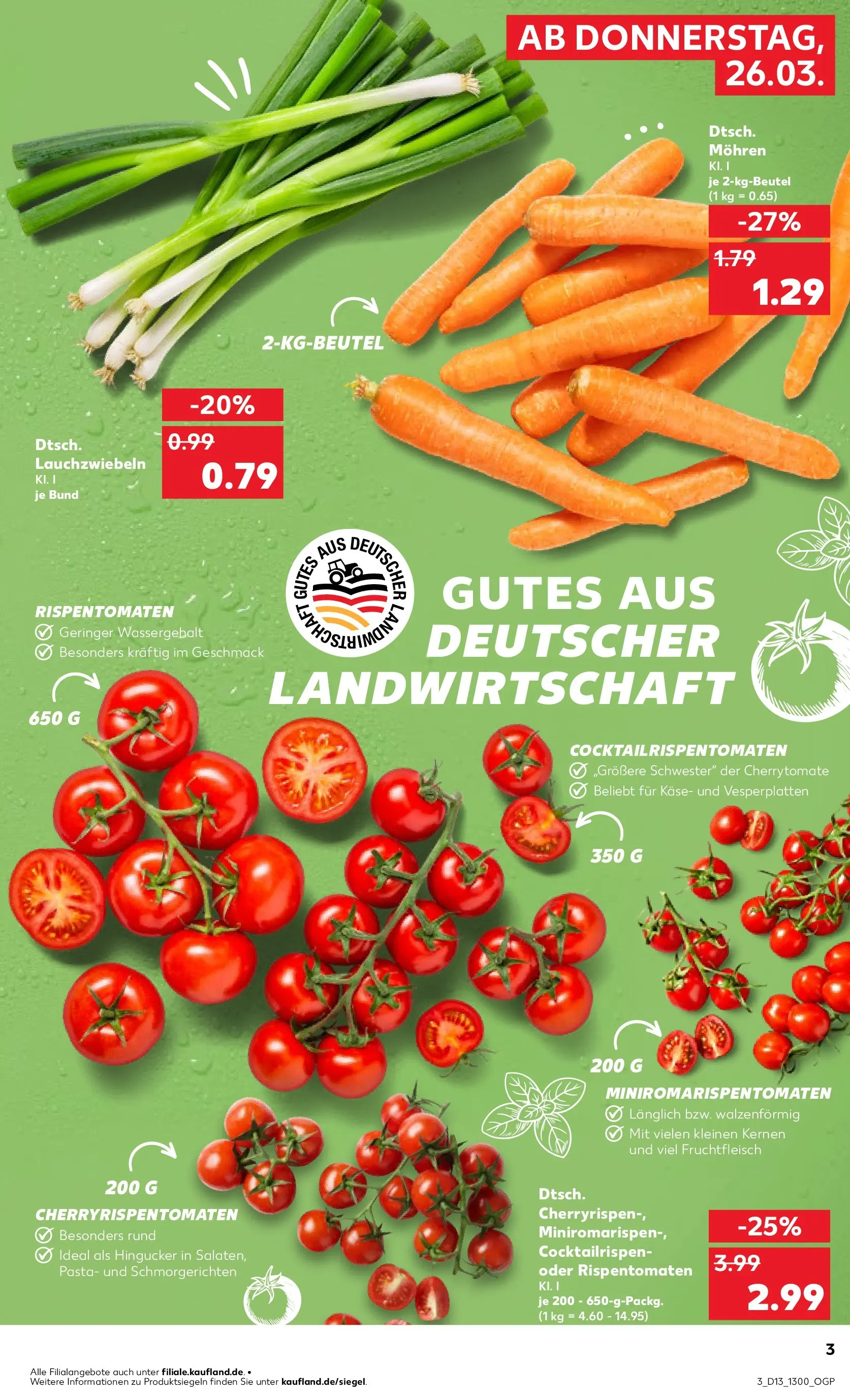 Prospekt Kaufland ab 25.03.2026 » Angebote und Werbung Online | Seite: 3 | Produkte: Käse, Mohren, Pasta Prospekt Kaufland ab 25.03.2026 » Angebote Online zum Blättern | Seite: 3 | Produkte: Käse, Mohren, Pasta