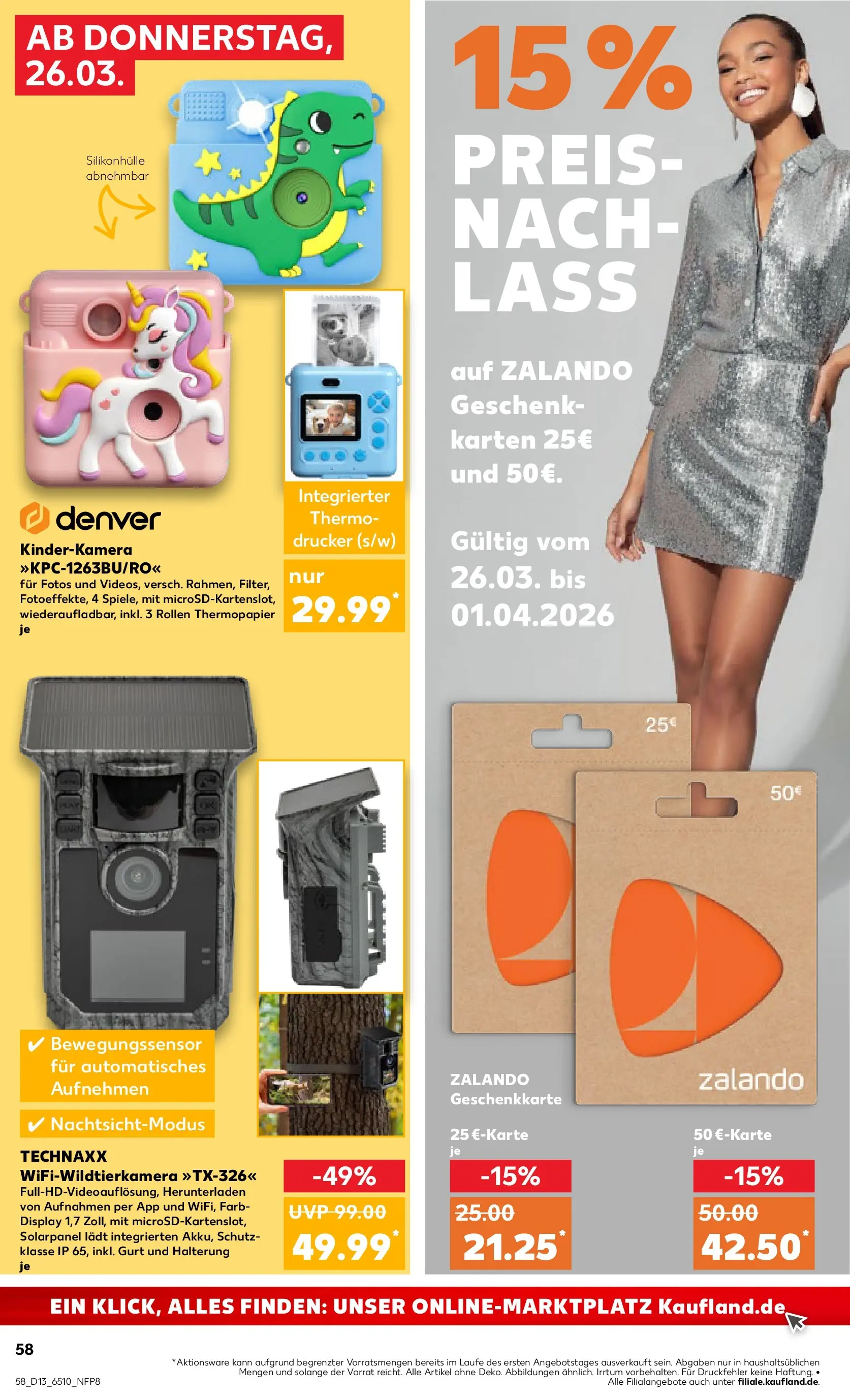 Prospekt Kaufland ab 25.03.2026 » Angebote und Werbung Online | Seite: 58 | Produkte: Drucker Prospekt Kaufland ab 25.03.2026 » Angebote Online zum Blättern | Seite: 58 | Produkte: Drucker