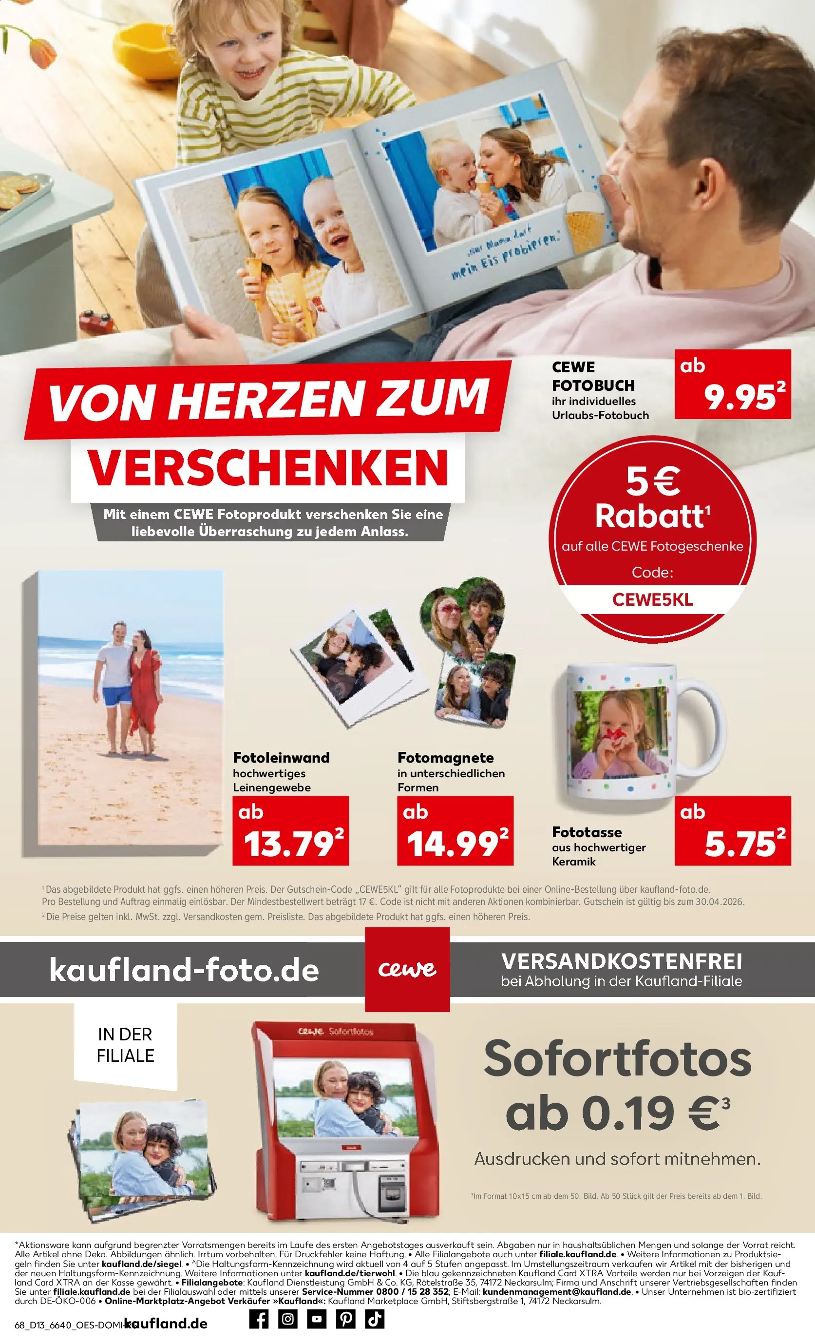 Prospekt Kaufland ab 26.03.2026 » Angebote Online zum Blättern | Seite: 68 | Produkte: Eis