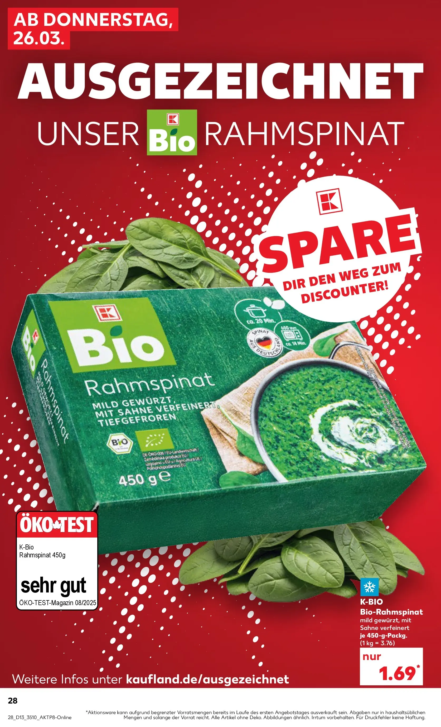 Prospekt Kaufland ab 25.03.2026 » Angebote und Werbung Online | Seite: 28 Prospekt Kaufland ab 25.03.2026 » Angebote Online zum Blättern | Seite: 28