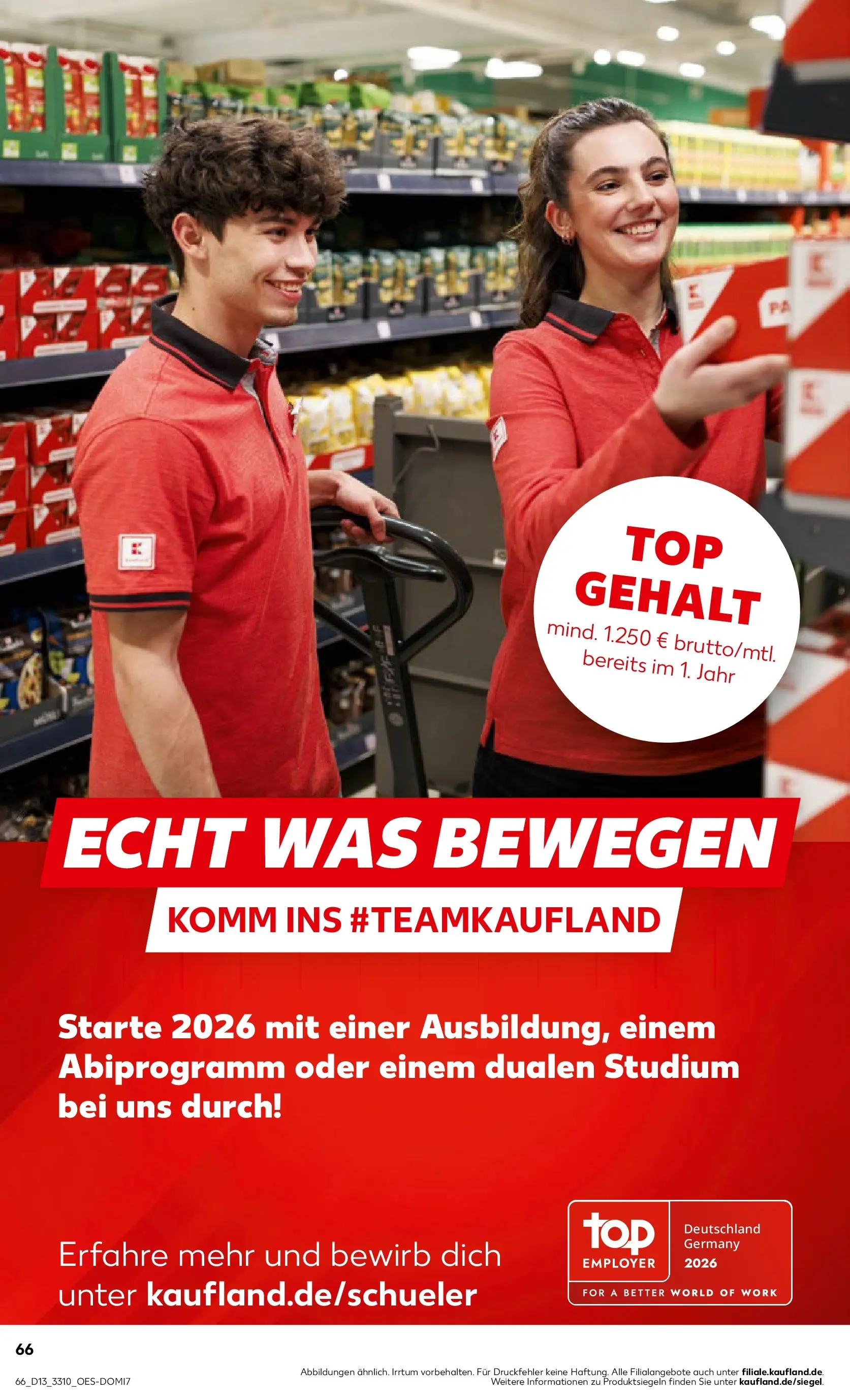 Prospekt Kaufland ab 25.03.2026 » Angebote und Werbung Online | Seite: 66 Prospekt Kaufland ab 25.03.2026 » Angebote Online zum Blättern | Seite: 66