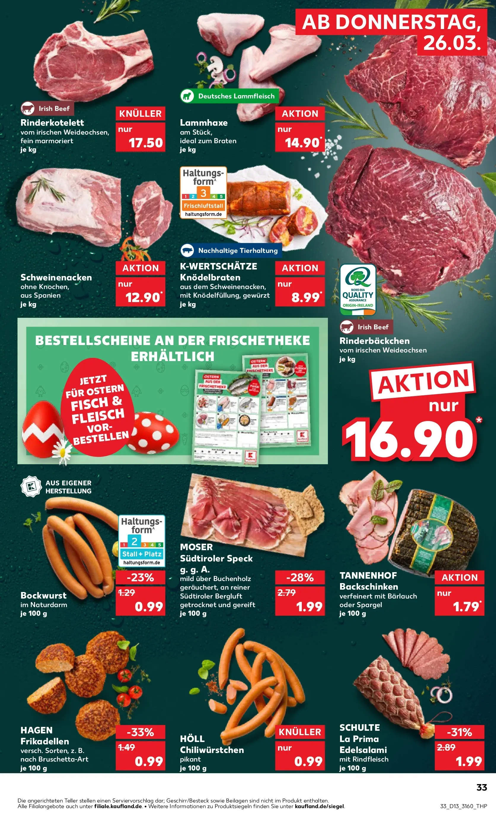 Prospekt Kaufland ab 26.03.2026 » Angebote Online zum Blättern | Seite: 33 | Produkte: Spargel, Fisch, Chili, Steak