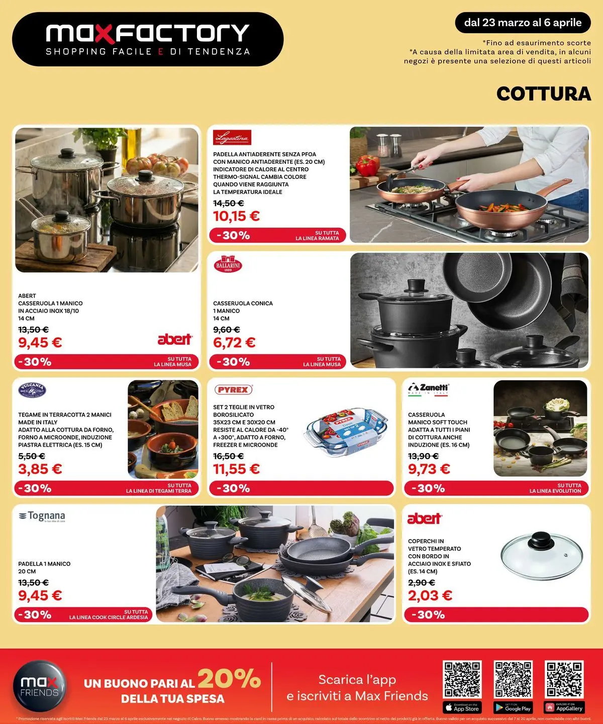 Nuovo Max Factory - Nuova Apertura Calco dal 22/03/2026 > offerte anteprima 🛍️ | Pagina: 8 | Prodotti: Freezer, Padella, Forno, Terra