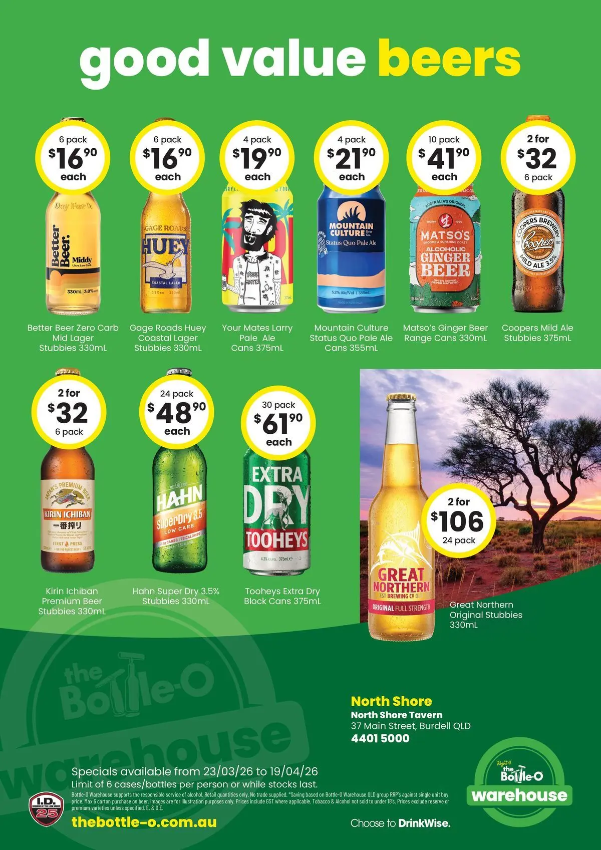 The Bottle-O - Good Value Booze, For Good Value People. QLD 23/03 - 22/03/2026 > weekly / monthly specials | Page: 6