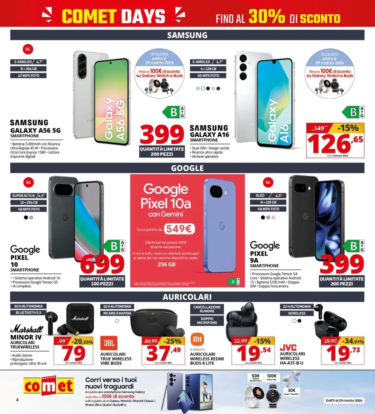 Nuovo Comet - Comet days! dal 19/03/2026 > offerte anteprima 🛍️ | Pagina: 4 | Prodotti: Xiaomi, Smartphone samsung, Smartphone, Microfono