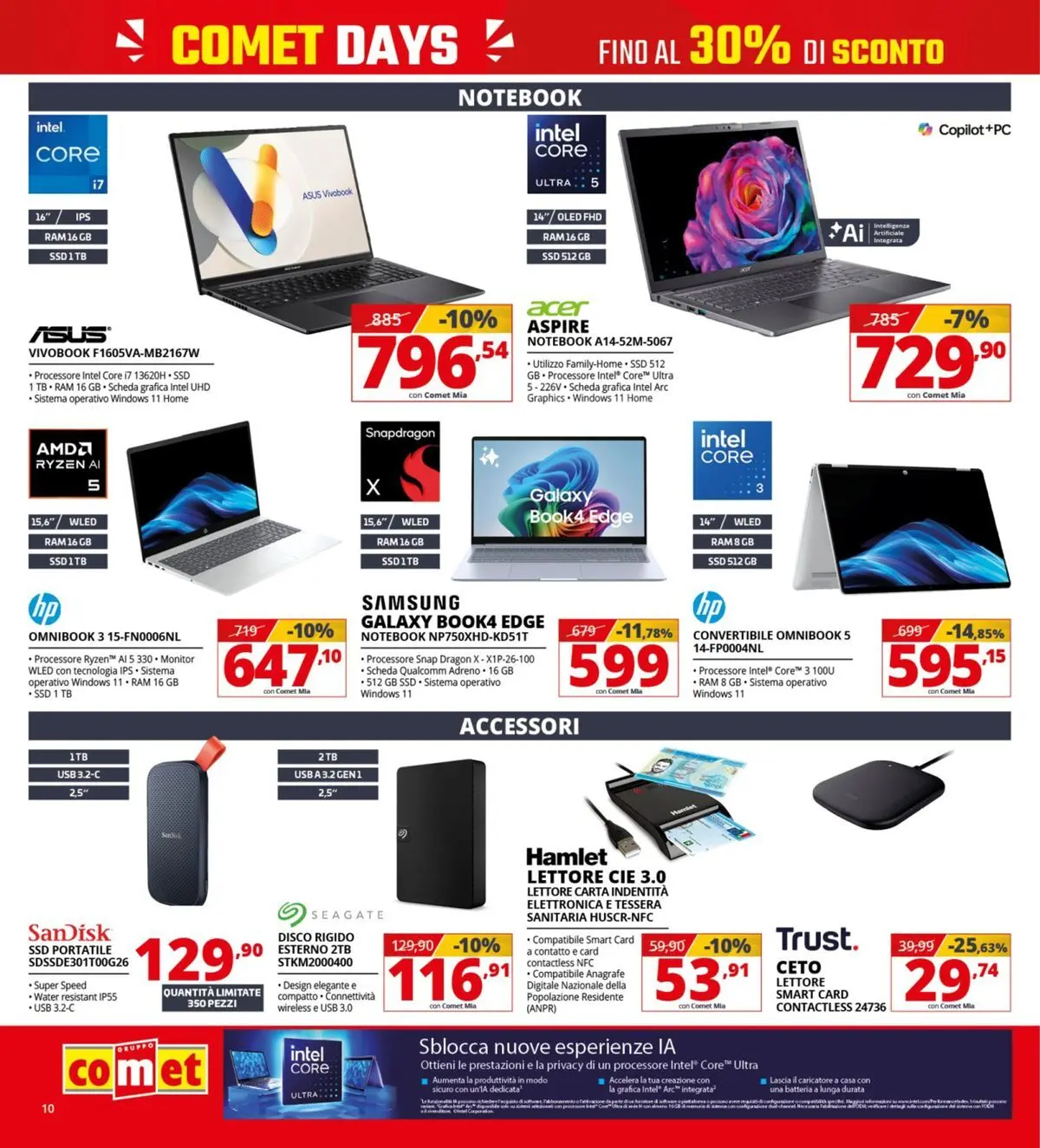 Nuovo Comet - Comet days! dal 19/03/2026 > offerte anteprima 🛍️ | Pagina: 10 | Prodotti: Monitor, Notebook, Disco, USB