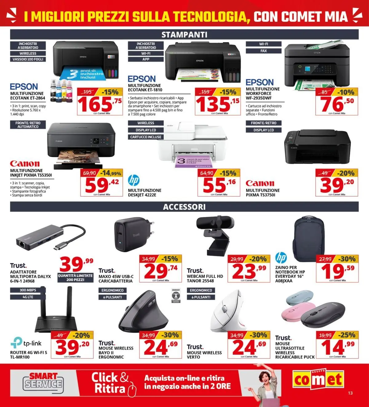 Nuovo Comet - Comet days! dal 19/03/2026 > offerte anteprima 🛍️ | Pagina: 13 | Prodotti: Webcam, Adattatore, Stampa, Vassoio