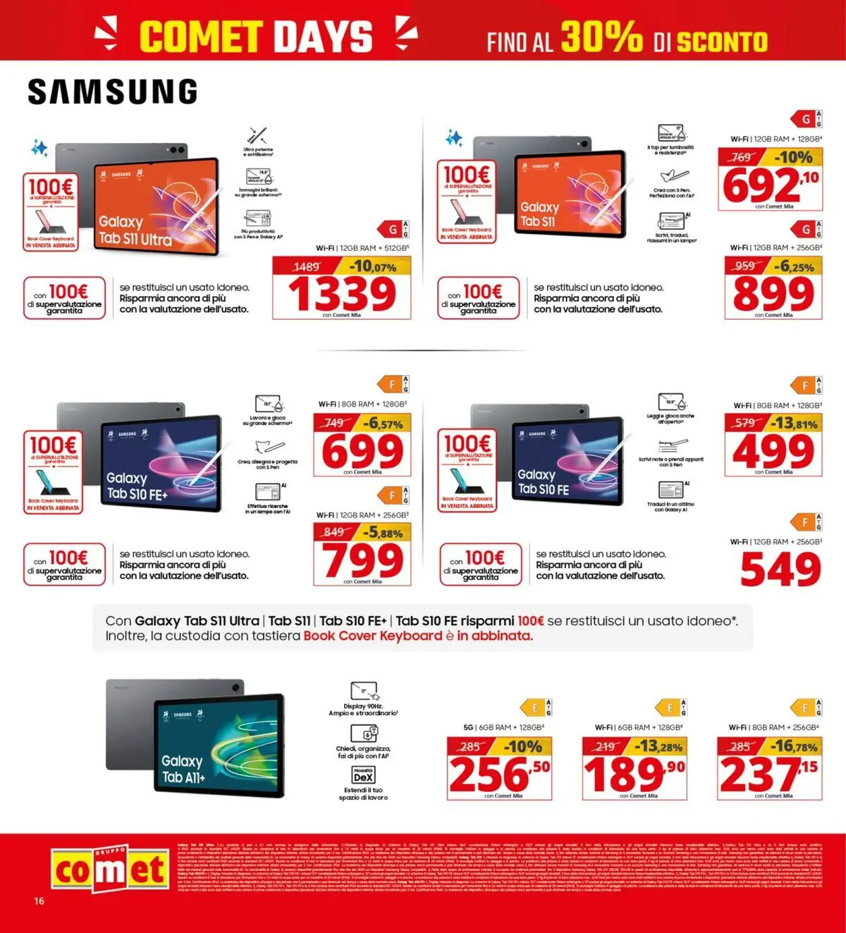 Nuovo Comet - Comet days! dal 19/03/2026 > offerte anteprima 🛍️ | Pagina: 16 | Prodotti: Top, Tastiera, Samsung