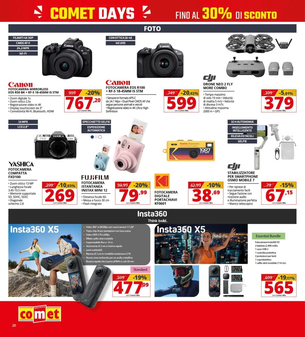 Nuovo Comet - Comet days! dal 19/03/2026 > offerte anteprima 🛍️ | Pagina: 20 | Prodotti: Schermo, Mobile, Fotocamera istantanea, Cavo