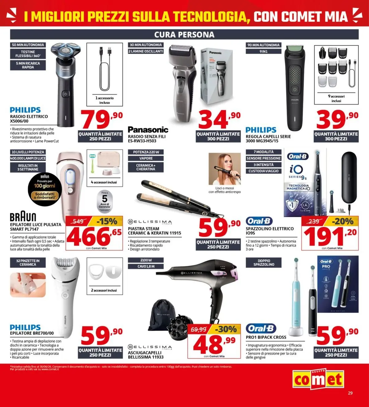Nuovo Comet - Comet days! dal 19/03/2026 > offerte anteprima 🛍️ | Pagina: 29 | Prodotti: Rasoio, Cavo, Rasoio elettrico, Epilatore