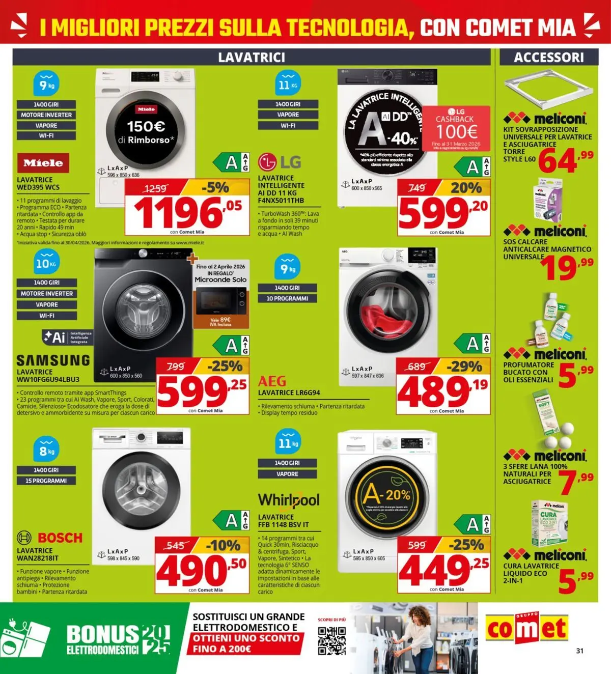 Nuovo Comet - Comet days! dal 19/03/2026 > offerte anteprima 🛍️ | Pagina: 31 | Prodotti: Anticalcare, Acqua, Miele, Samsung