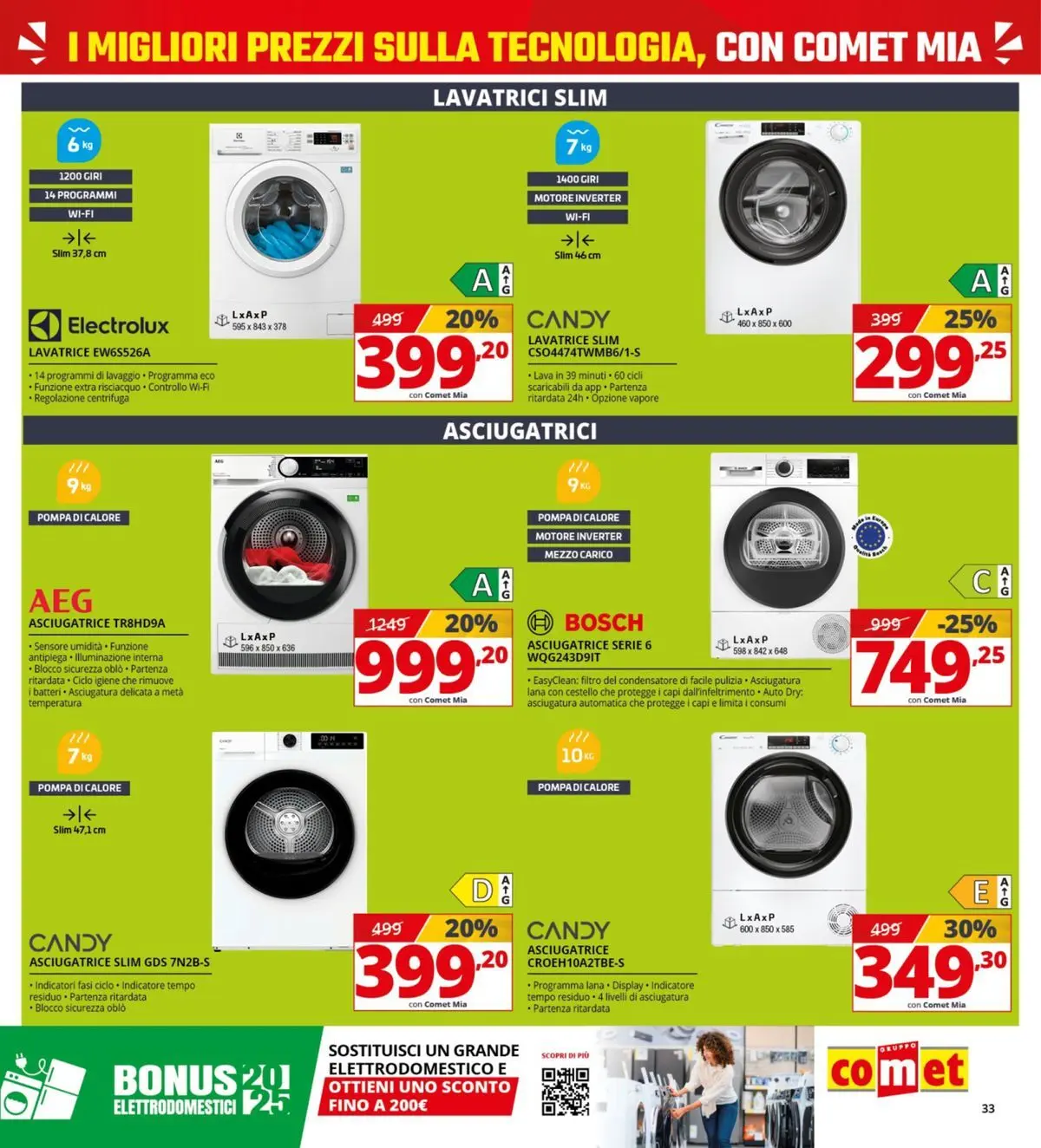 Nuovo Comet - Comet days! dal 19/03/2026 > offerte anteprima 🛍️ | Pagina: 33 | Prodotti: Centrifuga, Lavatrice, Asciugatrice