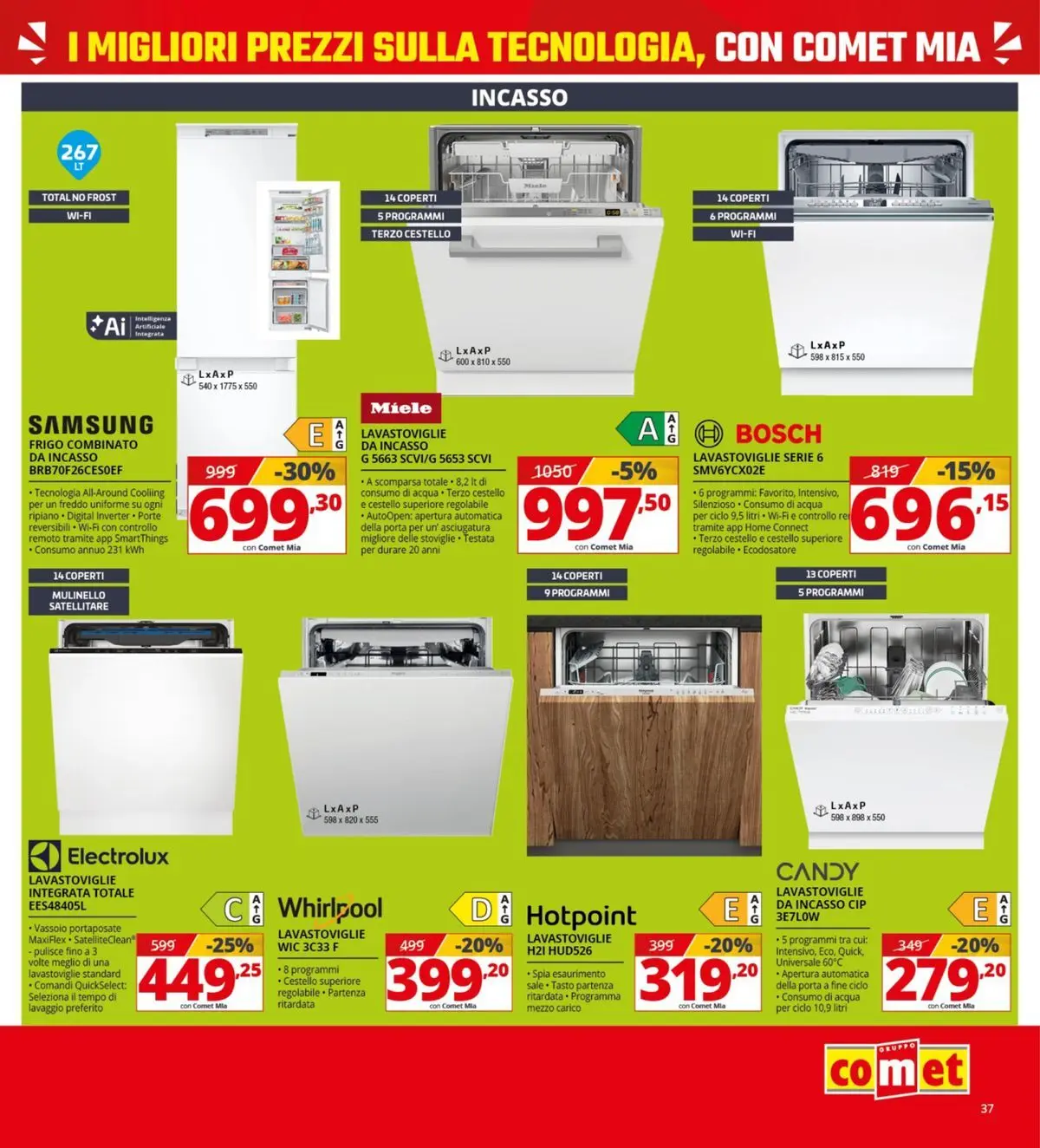 Nuovo Comet - Comet days! dal 19/03/2026 > offerte anteprima 🛍️ | Pagina: 37 | Prodotti: Ripiano, Lavastoviglie, Satellitare, Miele