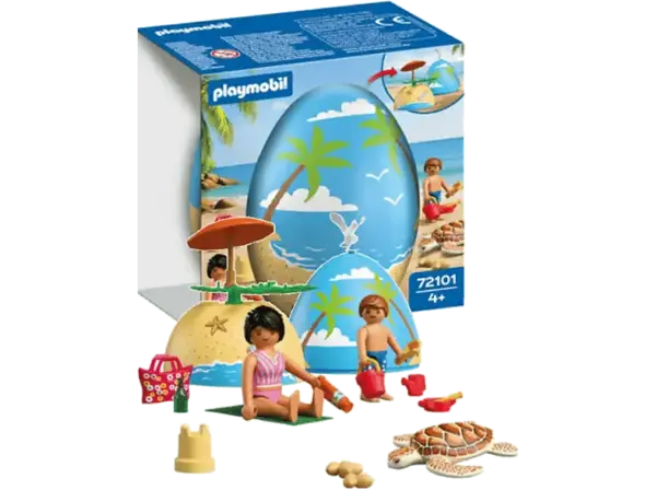 geobra 72101 Spiel-Ei: Strandurlaub (Ab 4 Jahren); Figuren