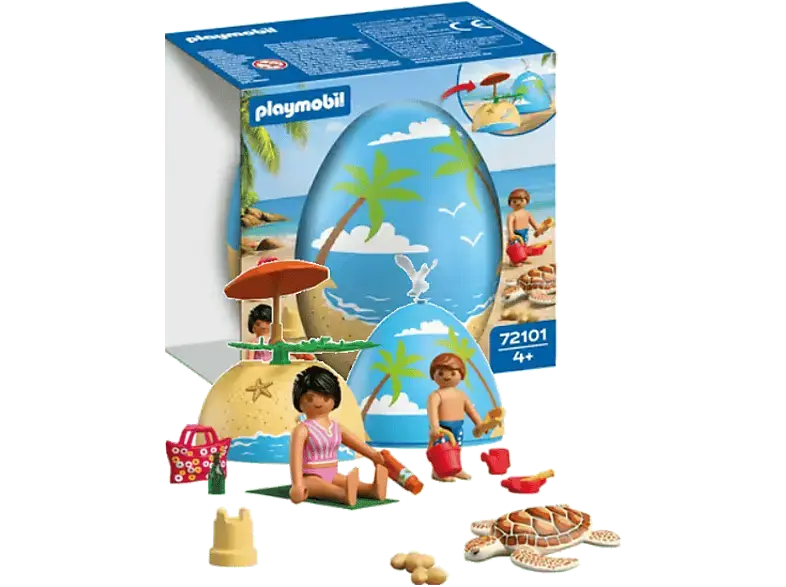 geobra 72101 Spiel-Ei: Strandurlaub (Ab 4 Jahren); Figuren