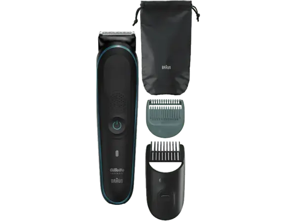 Braun Gillette Body & Intimate Trimmer, Schwarz, Akkubetrieb