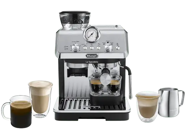De'Longhi EC9155.MB La Specialista Arte Espressomaschine (Edelstahl/Schwarz, Kegelmahlwerk, 1300 Watt, 15 bar)