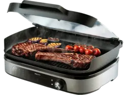Philips HD6212/90 Smoker & Aromainfusor Tischgrill, Schwarz (2400 Watt)