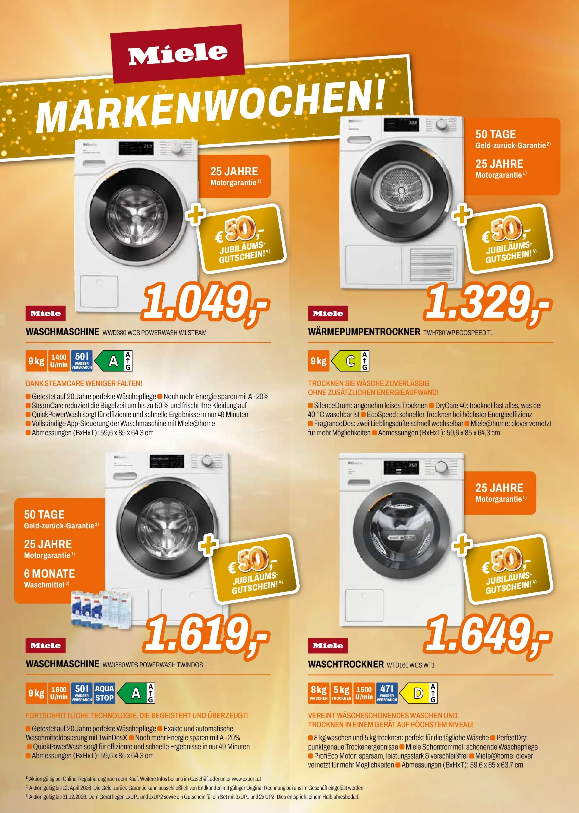 Angebote - EXPERT: Flugblatt von 22.03.2026 - Aktuelle Angebote | Seite: 2 | Produkte: Wasser, Waschmaschine, Waschmittel