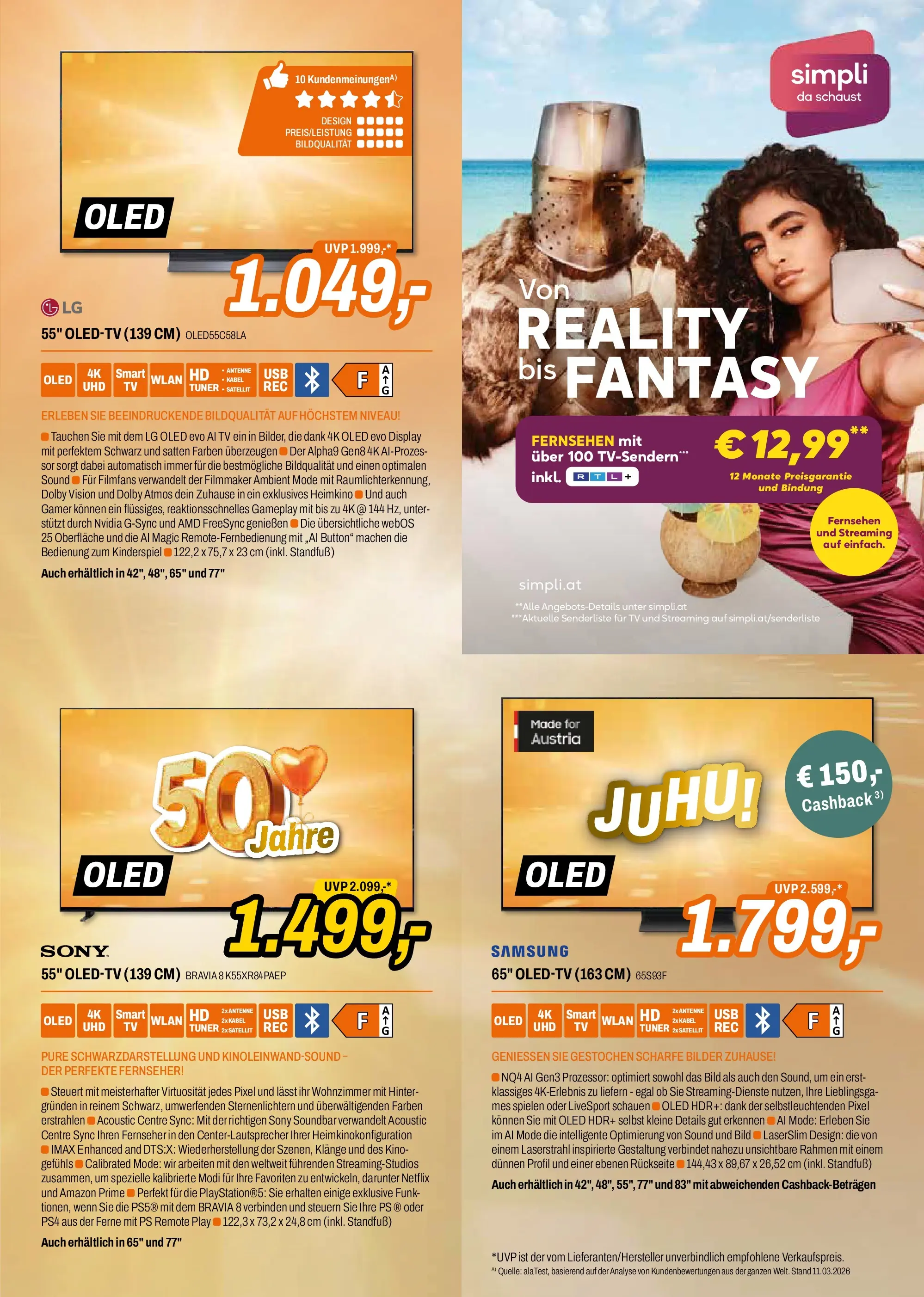 Angebote - EXPERT: Flugblatt von 22.03.2026 - Aktuelle Angebote | Seite: 13 | Produkte: TV, Fernseher, Kabel, Satellit