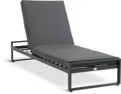 JYSK Шезлонг VONGE Ш75xД210 бързосъхнещ черен