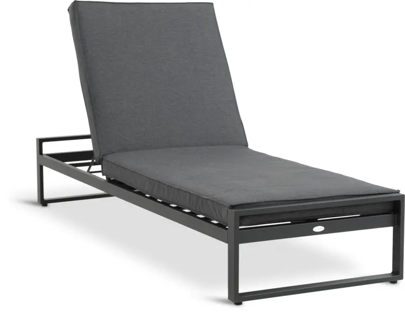 JYSK Шезлонг VONGE Ш75xД210 бързосъхнещ черен