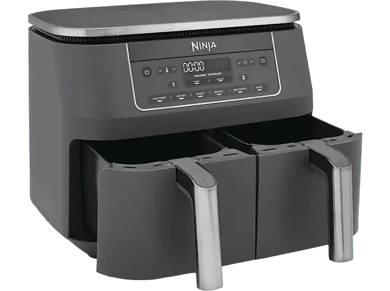 Ninja DZ300EU 7.6 l Hei&szlig;luftfritteuse 7,6 l, 2470 Watt, Grau