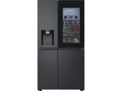 LG Electronics GSXE91EVAD InstaView&reg; Side by Side, K&uuml;hl- und Gefrierkombination (D, 1790 mm hoch, Essence Black Steel)
