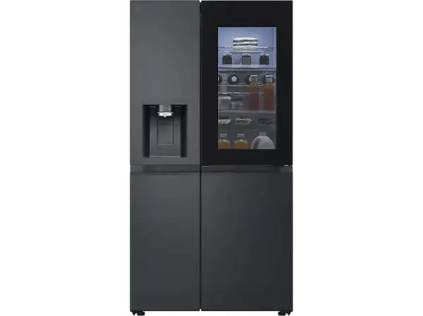 LG Electronics GSXE91EVAD InstaView&reg; Side by Side, K&uuml;hl- und Gefrierkombination (D, 1790 mm hoch, Essence Black Steel)
