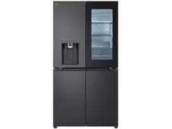 LG Electronics GMG960EVEE Side by Side, K&uuml;hl- und Gefrierkombination, mit InstaView&reg; & Craft Ice (638 l, E, 1792 mm hoch, No Frost (verminderte Eisbildung), Essence Black Steel)
