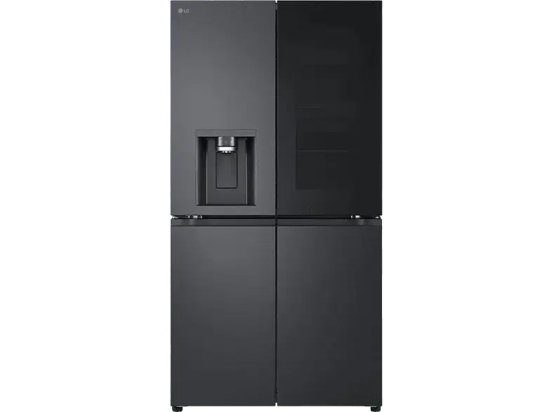 LG Electronics GMG960EVJE Side by Side, K&uuml;hl- und Gefrierkombination, mit InstaView&reg; (638 l, E, 1792 mm hoch, No Frost (verminderte Eisbildung), Essence Black Steel)