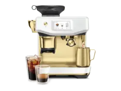 Sage SES882SSB4FEU1 the Barista Touch&trade; Impress mit Kaltextraktion Siebtr&auml;ger Kaffeemaschine (Sea Salt Brass, Pr&auml;zisionsmahlwerk von Baratza&reg;, 1700 Watt, 9 bar)