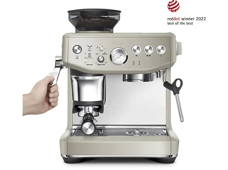 Sage theBarista Express Impress&trade; Siebtr&auml;germaschine (Almond Nougat, 1850 Watt, 10 bar)