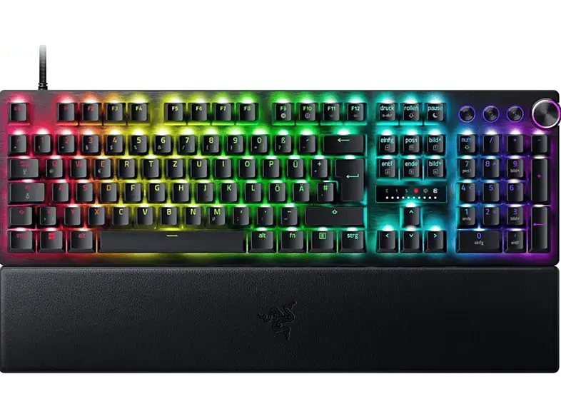 Razer Huntsman V3 Pro 8KHz, schwarz, LEDs RGB, Razer Analog Optical Switch Gen-2, USB, DE; Gaming Tastatur