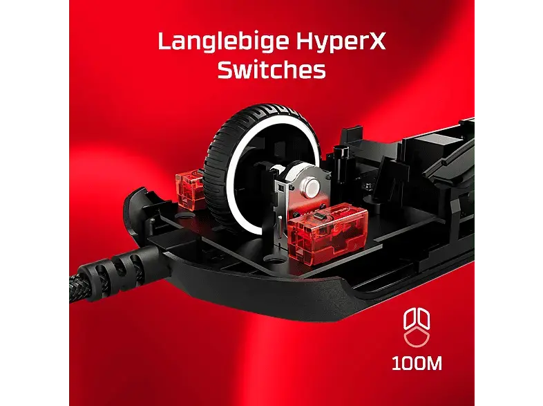 HyperX HyperX Pulsefire Haste 2 - Gaming-Maus (Schwarz)