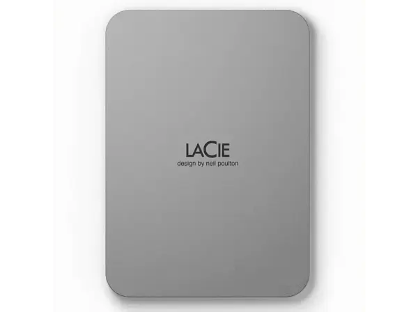 LACIE 4TB Festplatte extern Mobile Drive V2 Moon Silver, USB-C 3.0, silber