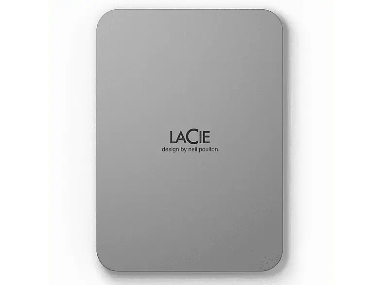 LACIE 2TB Festplatte extern Mobile Drive V2 Moon Silver, USB-C 3.0, silber