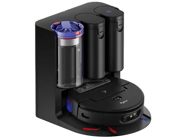 Dyson spot + scrub Ai Saugroboter (Schwarz/Blau, Laufzeit: 140 Min., mit Absaugstation)