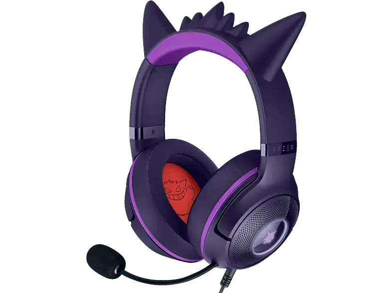 RAZER Kraken Kitty V2 USB - Gengar Edition, kabelgebundenes RGB-Headset; Gaming-Headset