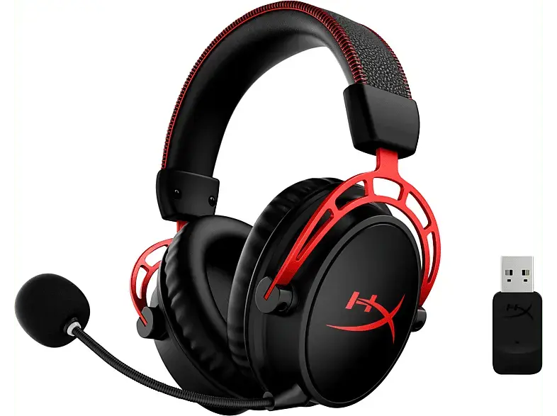 HYPERX HYPERX Cloud Alpha - Wireless-Gaming-Headset (Schwarz-Rot); Gaming Headset